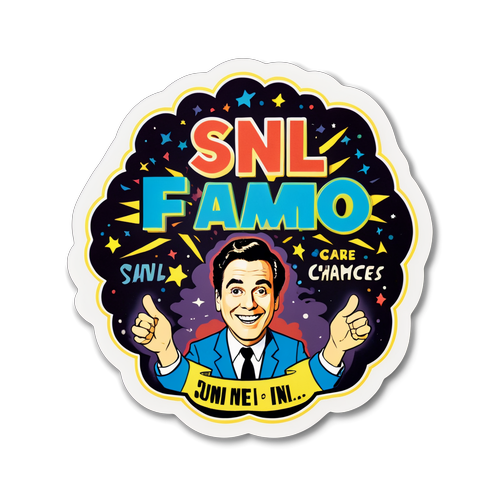 Vintage-Style SNL 50 Sticker