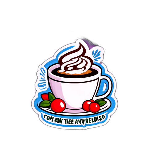轻松应对假期综合症的咖啡贴纸