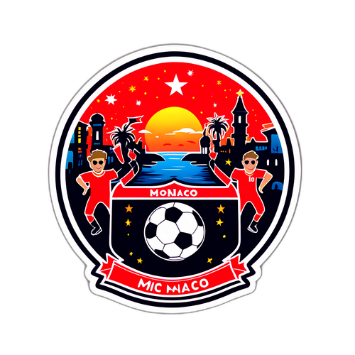 Monako: Noční oslavy s fotbalovým míčem