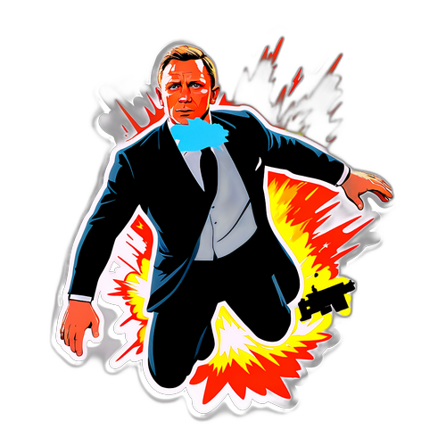 Daniel Craig som James Bond i action