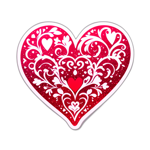 Autocollant décoratif pour la Saint-Valentin