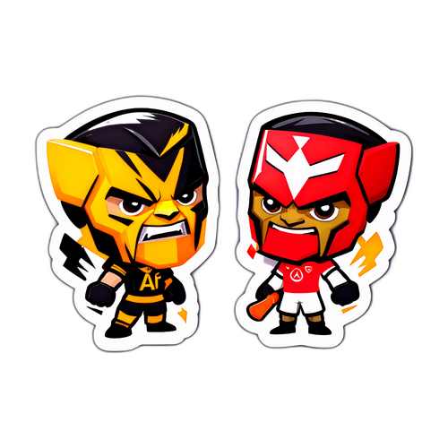 Stiker Pertarungan Arsenal F.C. vs Wolverhampton Wanderers