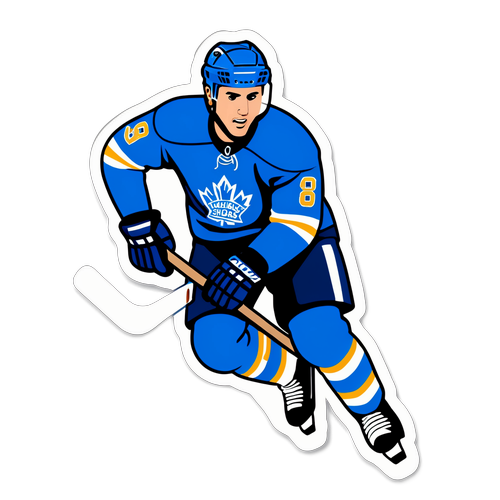 Illustration d'un joueur de hockey sur glace