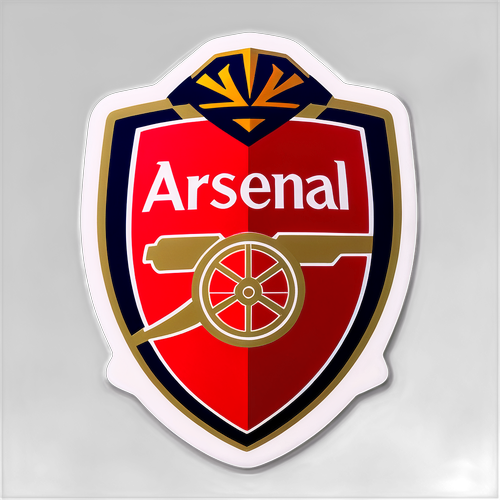 Arsenal Logo med Spil Dagens Atmosfære