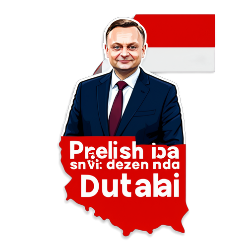 W Jedności Siła: Andrzej Duda i Polska Flaga - Niezwykły Emblemat Narodowej Solidarności!