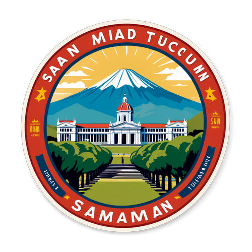 Adesivo Vintage de Viagem para San Martin de Tucumán