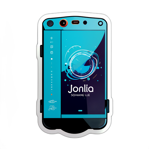 Futuristinen tarra Jolla-puhelimelle