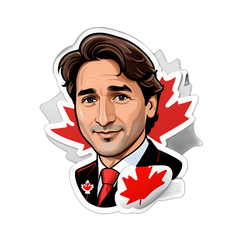 Sticker Perdana Menteri Justin Trudeau