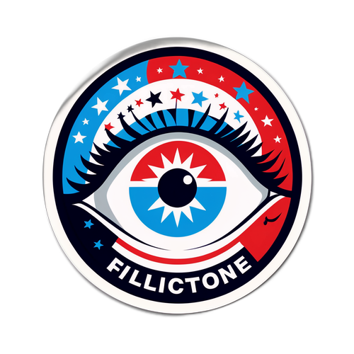 Calcomanía sobre las elecciones en Chubut