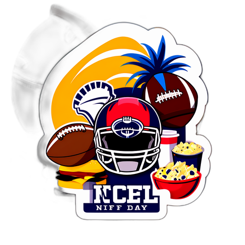 Masiglang NFL Game Day Sticker