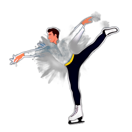 גולש קרח דינמי מבצע ספין אלגנטי