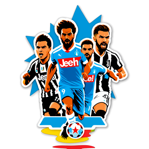 Stiker Modern Napoli vs Juventus