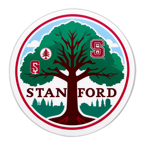Stanford University Collegiate Sticker
