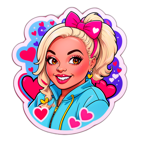 Trisha Paytas s motivy zvířat a srdíčky