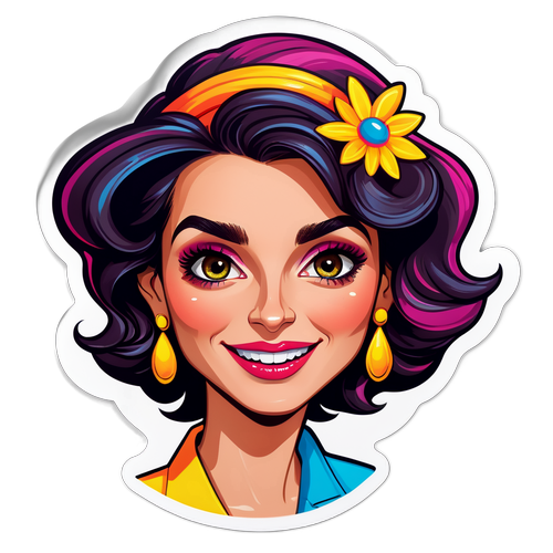 Caricatură a Dianei Buzoianu