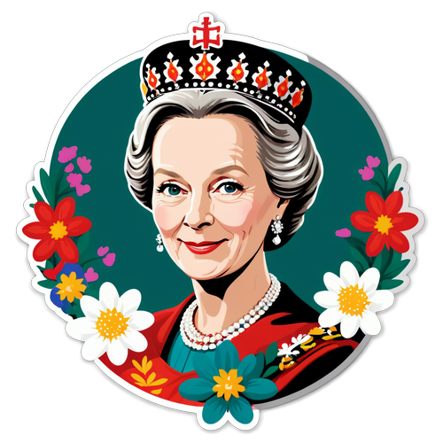 Misteryosong Regalia: Ang Kakaibang Sticker ni Queen Margrethe na May Korona at mga Bulaklak ng Denmark!