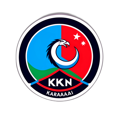 Karabağ FK için Azerbaycan Kültürü ve Renkleriyle Birleştirilmiş Şık Sticker