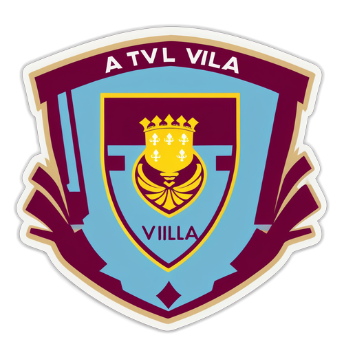 Muundo wa Dinamiki Ukiwa na Rangi na Alama za Aston Villa