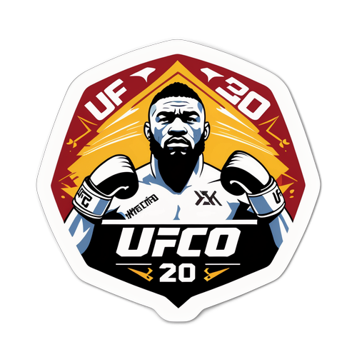 Retro-sticker for UFC 320