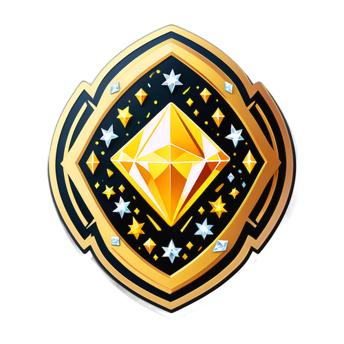 Biểu tượng giá vàng với hình ảnh kim cương lấp lánh