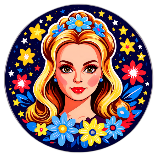 Стикер с портретом Анны Семенович