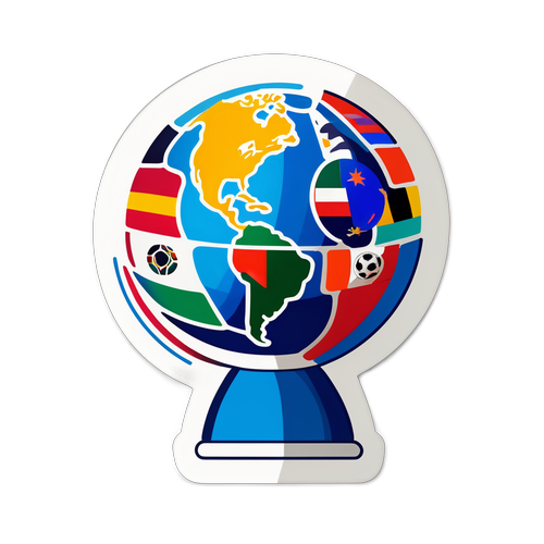 Futuristische Sticker voor de Coupe du Monde 2026