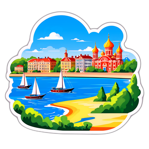 Стикер з ландшафтами Таганрога