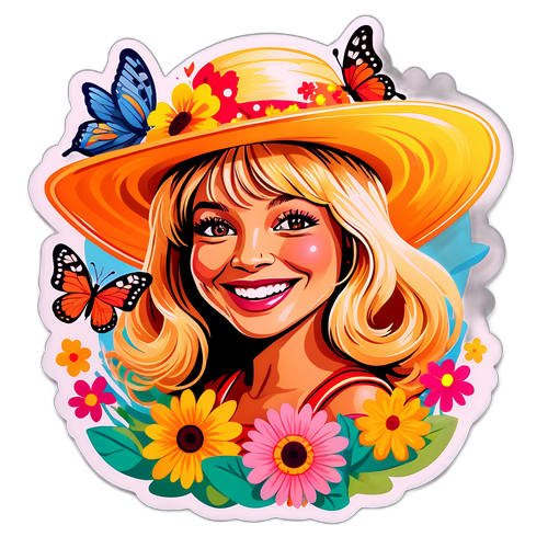 Whimsical Goldie Hawn Illustration