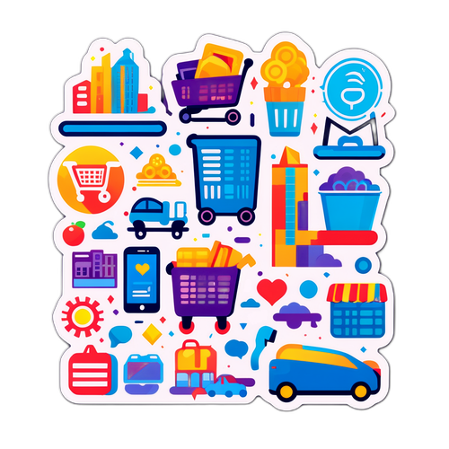 消费习惯变化主题贴纸