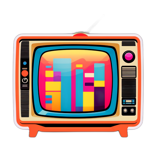 Retro televizor s ikonickými programy