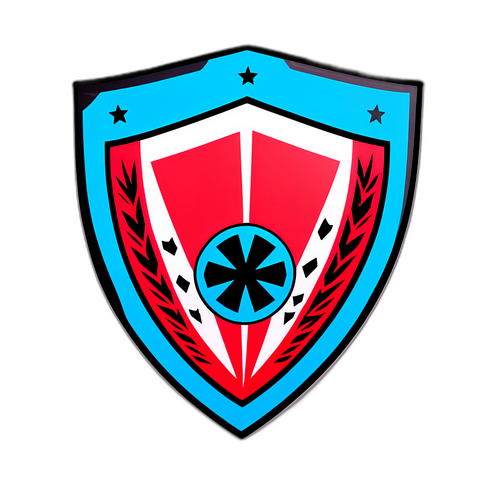 Sticker de estilo pop art del escudo de Newell's