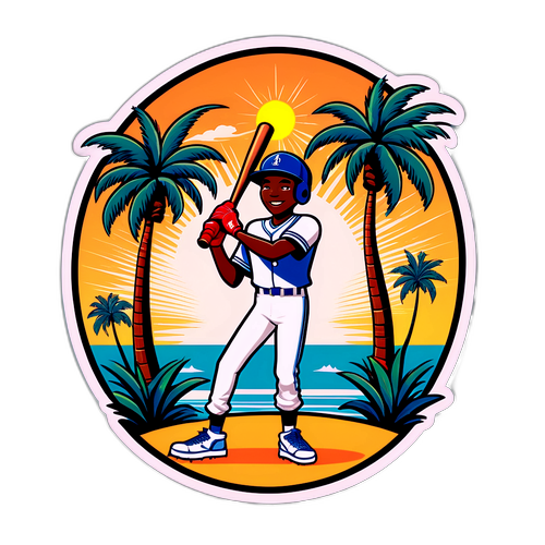 Jazz Chisholm Jr. Baseball Sticker