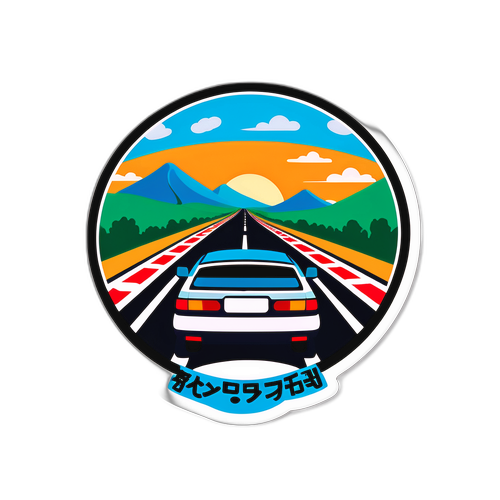 西日本高速道路の楽しさを表現したイラスト