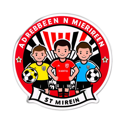 Ilustrație vibrantă a fanilor la meciul Aberdeen - St. Mirren