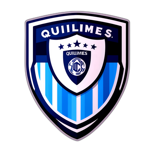 Diseño de sticker del escudo de Quilmes FC