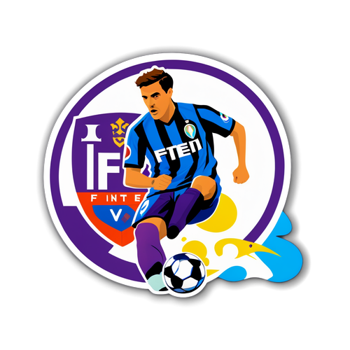 Adesivo Calcio Fiorentina vs Inter