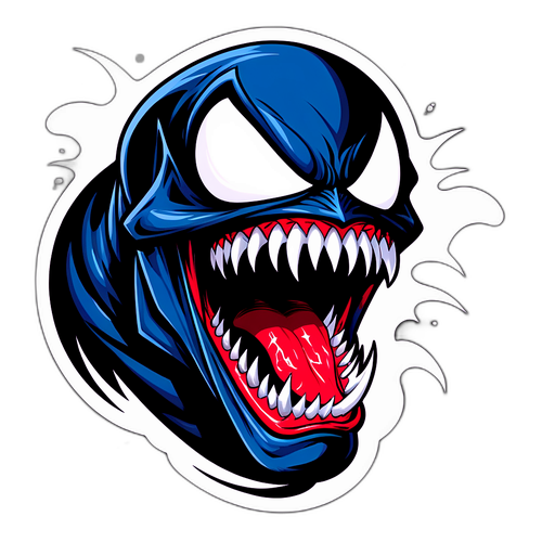 Lenyűgöző illusztráció Venom képregény stílusban