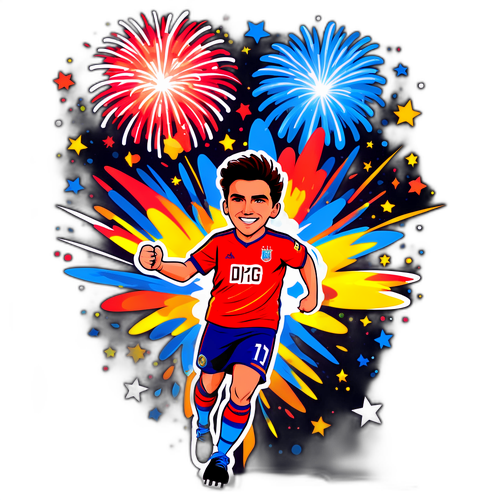 Kakukuu cha Sanaa cha Marc Guiu Akisherehekea Goli