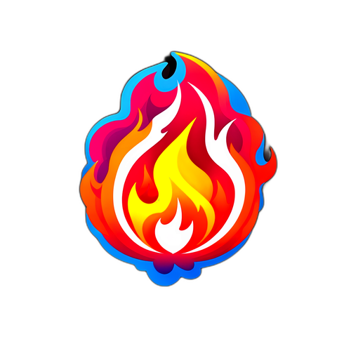 Fuego: Sticker Cu Flăcări