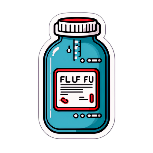 流感药物瓶图案