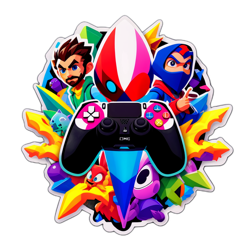 Fantasi-inspireret klistermærke fra PlayStation 5-spil