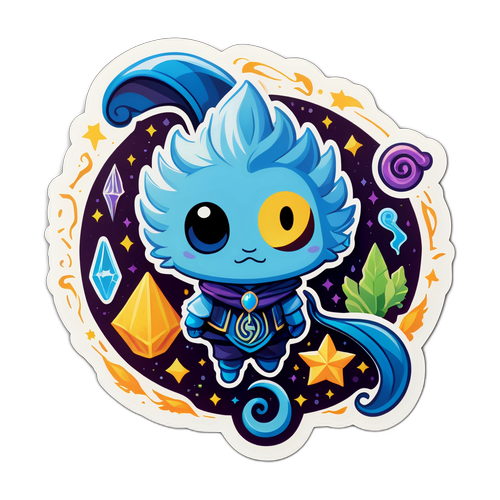 El: A fantázia témájú matricát bemutató mágikus elemek