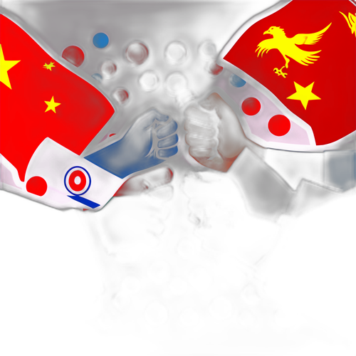 中印外长握手与和平合作成就