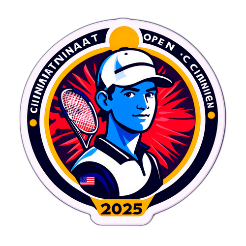 Sticker del logo del Cincinnati Open 2025