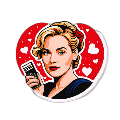 Autocollant au thème cinématographique célébrant Kate Winslet