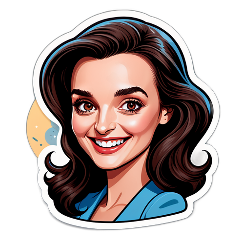 Illustration de Charlotte Le Bon en style caricatural