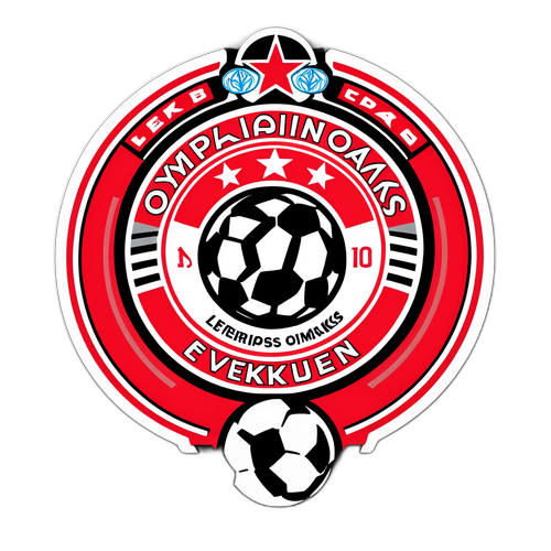 Design nálepky Olympiakos a Leverkusen