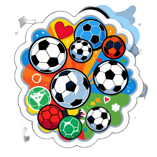 Amo Futebol - Adesivo de Competição