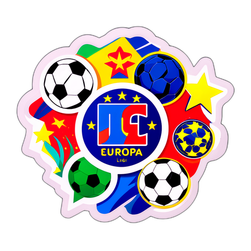Stiker Liga Europa yang Dinamik