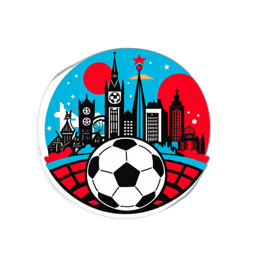 Diseño moderno de Leverkusen con un balón de fútbol